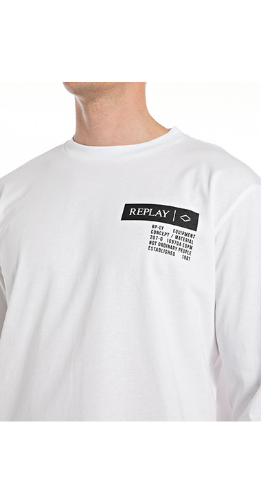 ベーシックジャージープリント ロングTシャツ 詳細画像